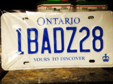 Thought I would share my new plate :) Really happy this was still available.  1BADSS was taken already :(  But hey after all these cars are Chevy Camaro Z28 SS on the ownership :D
