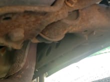 only surface rust is this area of the undercarriage