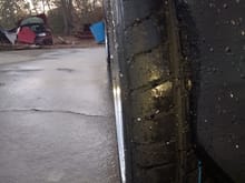 Rear tire rim/tire width