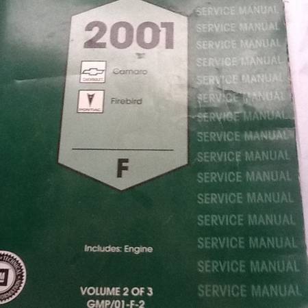  - Service Manuals for Camaro/Firebird - K-Xille, TN 37921, United States