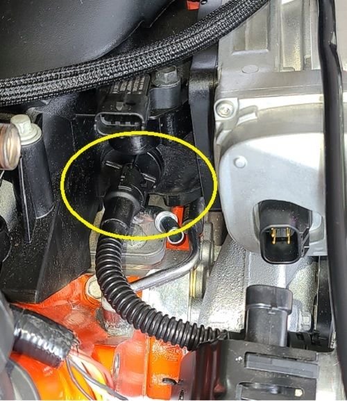 Where to install a MAT (Manifold Air Temperature) sensor on a LS3