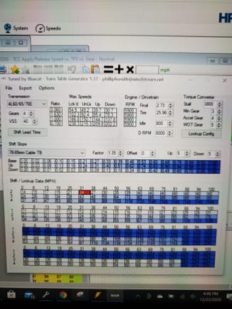 some bluecat data used to get the trans to shift a little better  still need a litle more work though.