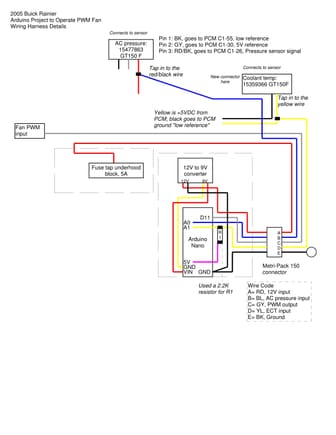 Arduino Nano PWM fan controller wiring diagram