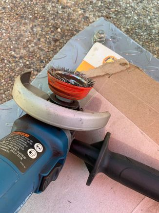 I went to town on that 8.8 and completely wore out my Harbor Freight cupped, wire brush.  I hate china made stuff so I looked on eBay and found some NOS, leftover made in USA cupped, wire brushes. They were almost as cheap as the china stuff from HF!