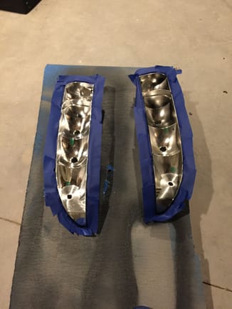 I them used some "chrome" paint to get the inside to match themselves.