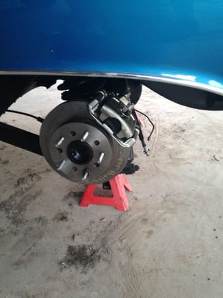 Rear disc brake conversion.