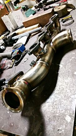 Turbo manifold with the wastegate flange added