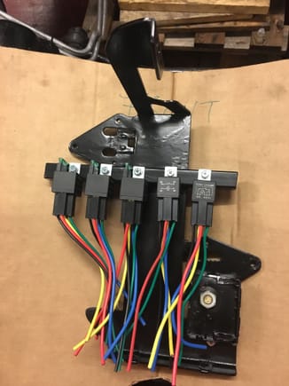 Homemade bracket for relay and fuse box