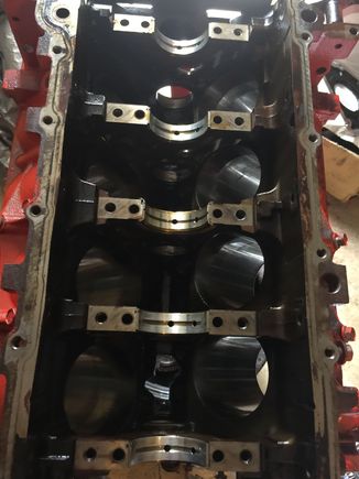Pistons rods and crank removed. Decided to swap the 58 tooth reluctor wheel instead of buying the conversion box.
