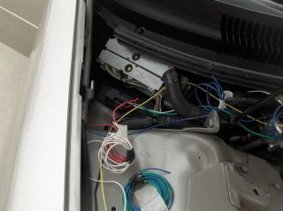 Mounted the relay on the PCM bracket. Getting wires sorted for connection to solenoids and fpss and ddws.