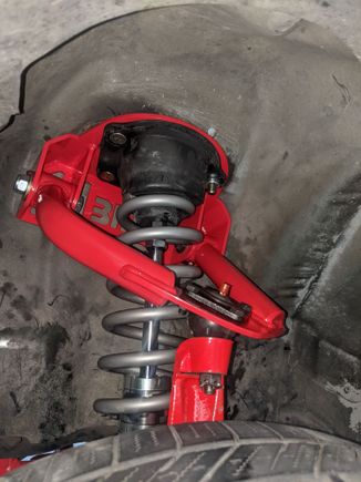 Upper shock mount and A-arm