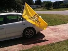 Her first flag