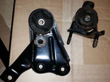 Both manual trans mounts, left on the left and right on the right