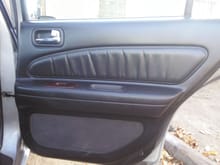Rear door panel before customizing.