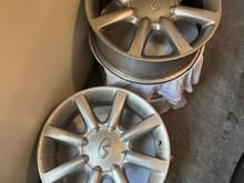 2002 i35 sport wheels with a full size spare.