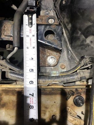 Battery tray on the bottom of pic.