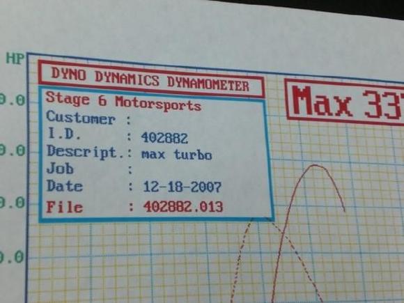 stage 6 motorsports did the dyno