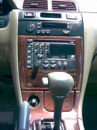 wood trim and leather