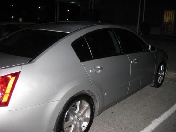 35% tint i know its weak but it is the legal limit In NC.