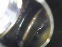 Endoscope pic showing valve seat drop 
