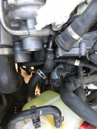 The naked connector is leaking.