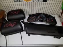 Selling interior parts from my 2004 Dale Jr. car.  Interior parts and instrument cluster are mint, the mileage is just over 100,000 miles on the odometer and all gauges and lights work like new.  
I will take $300 + shipping, PayPal goods and Services for both of our protection.
PM me if interested, I might break up the set but would want more than $100 each item. 