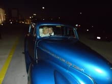 my son &amp; his wife in 1940 chevy