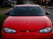 my new windshield banner, the scuff marks near the headlights are gone now