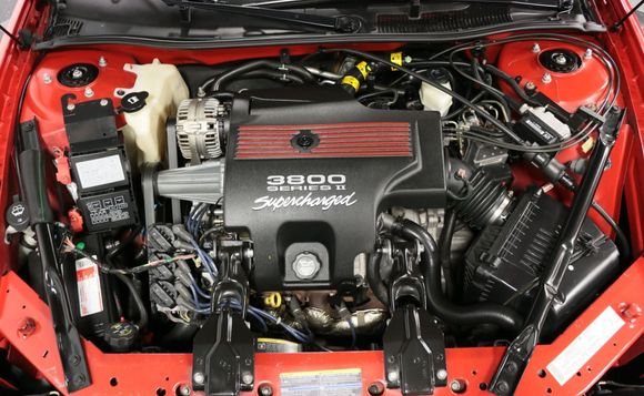 Detailed engine even includes the rare "Supercharged" cover.