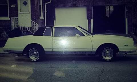 Brooklyn days. 1984 Monte Carlo. Picture taken in early 90s.