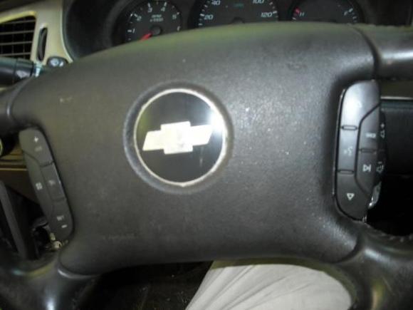 the new to me wheel off of a impala works great only thing I had to do is to replace a fuse behind the frame inside the steering wheel. frustrating because I should have thought about checking it before installing it