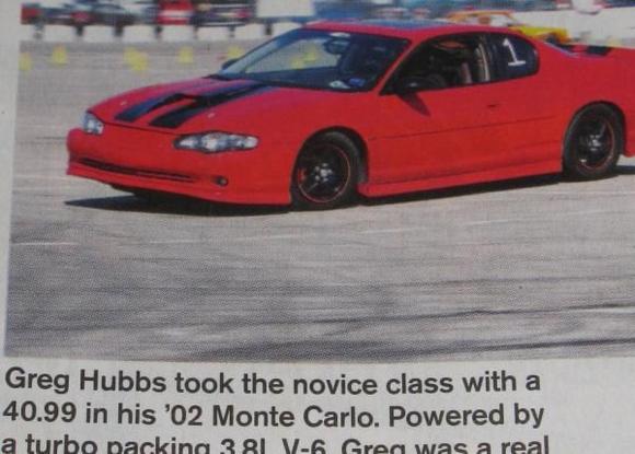 Super Chevy magazine picture of my Monte SS from the July 2010 issue of Super Chevy
