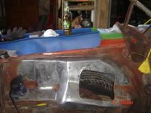 passenger side engine bay resto