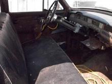 The interior after I cleared out all of the old carpet, tore down the headliner and dusted the seat a little. She still has a ways to go, but she's worth it :)