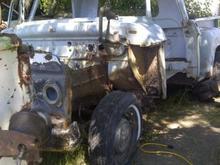 Disassembling the original truck from the cab forward
