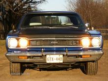 yellow fog lights sunny day 008