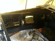 October 2011 Engine compartment primed and painted