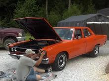 the beast is re-awakened! getting put back together after the gorgeous Vitamin C paint!