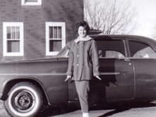 First Mopar - 56 Plym Savoy - While in High School -- The Girl is now My Wife.