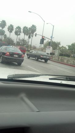 Dont ask me..... It was just on the roads of SO-CAL.... So... I shot a photo of it... And yep... She is running in the rain.... Go Mopar
