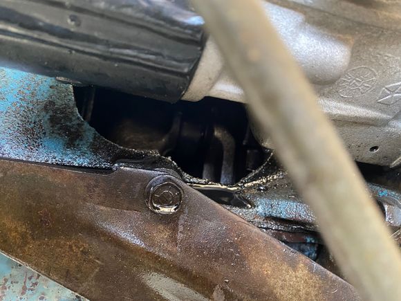 This is a hole in the side of my 1980 225 slant six.