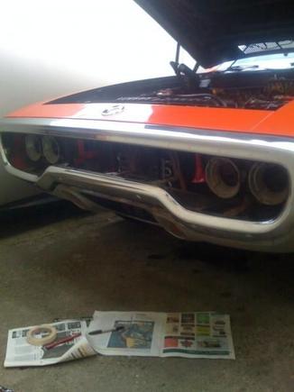 Tearing down for body work and paint.
Jan 2010