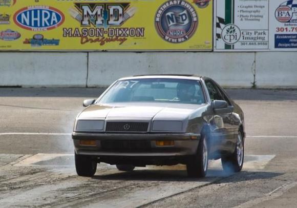 This was a burnout of the Clown Car at M-D Dragway in Aug, '10 during the annual Shelby-Dodge Auto Club meet.