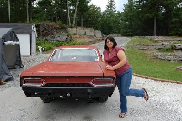 her and I just before we left to take her to the body shop!