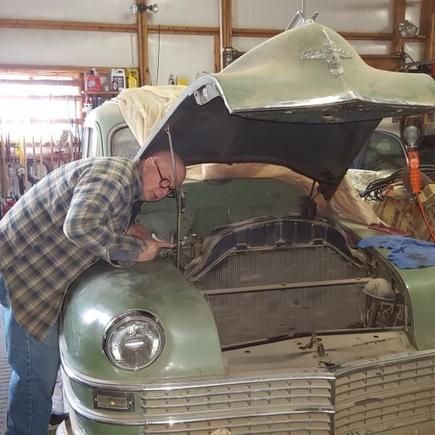 The old boy and its owner??