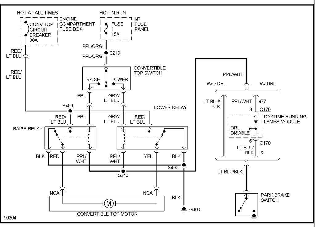 97 Convertible Power Top Wiring Diagram - MustangForums.com