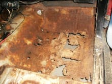 the horrible rust in the floor pans
