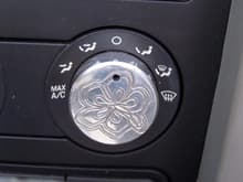 The car came from Hertz in Honolulu, to Kentucky so Hibiscus engraved AC knobs were a must.