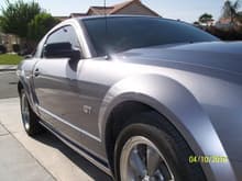 06 GT: stock except for radio, electrochromic mirror and grille. Soon to be added: satellite radio, Flowmaster SS axle-backs