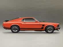 1969 Mustang Boss 302 rare and collectible factory racer. This is 1-of-46.